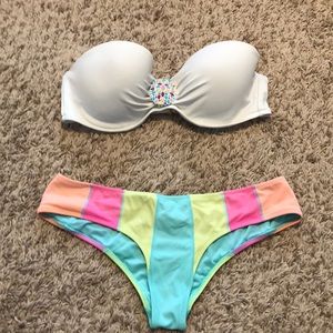 VS Strapless Bathing Suit